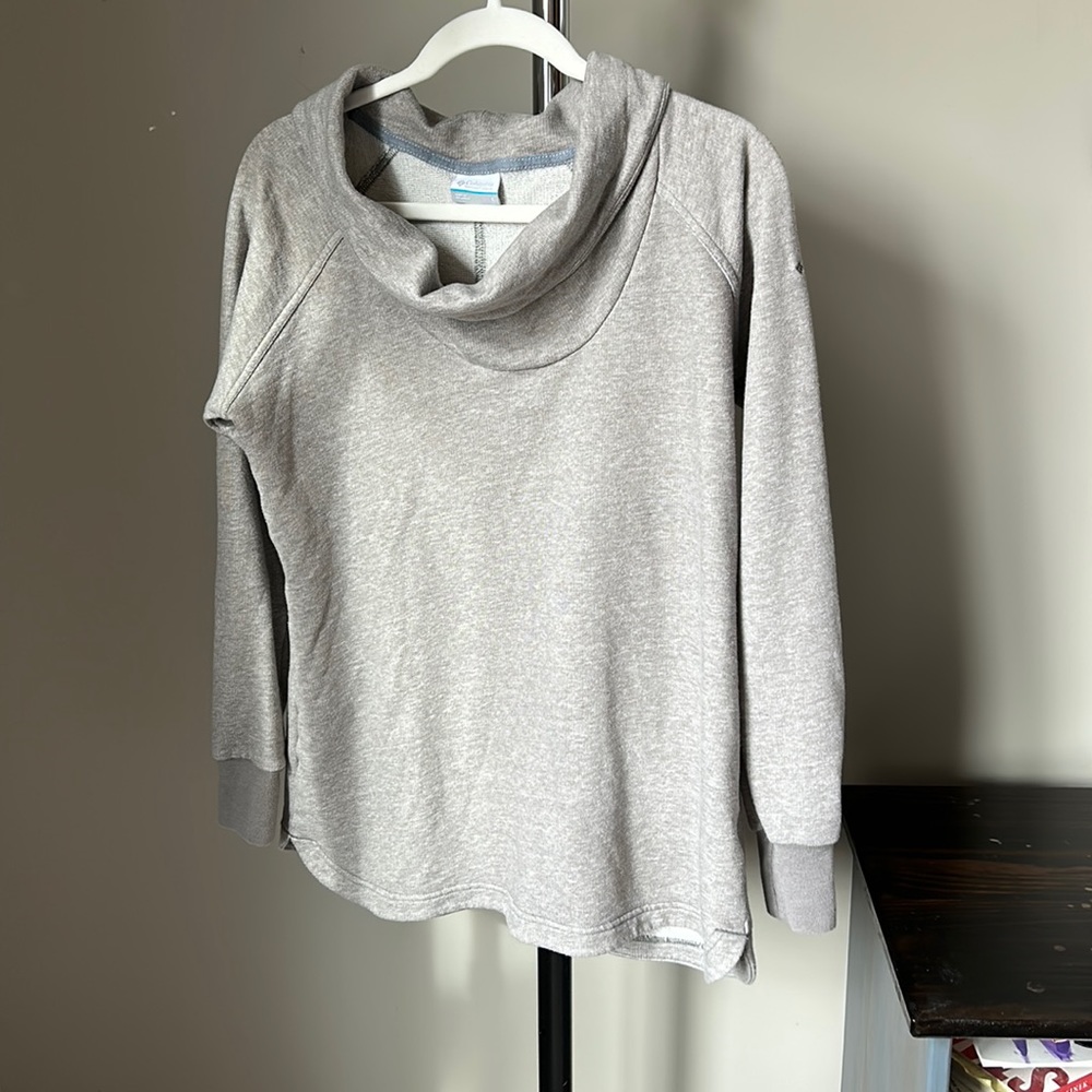 Gray Columbia cowl neck sweatshirt